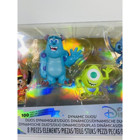Disney 100 Years Dynamic Duos Collector Character Figure Set Limited Edition 8pc - Picture 12 of 16